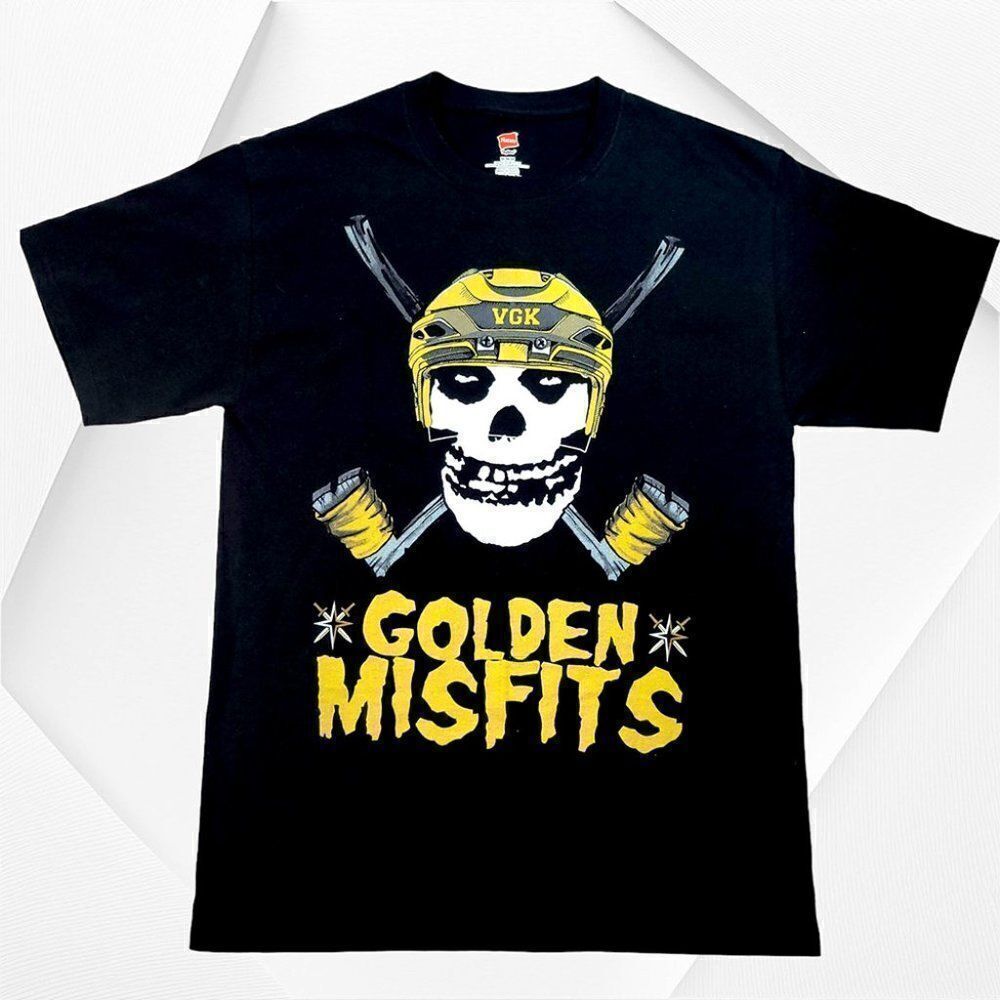 Hanes Golden Misfits Las Vegas Knights black T-shirt